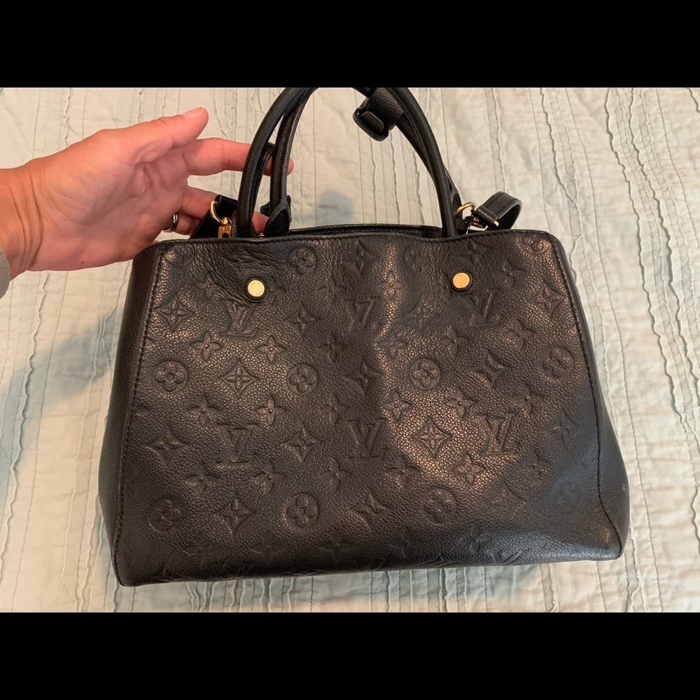 LOUIS VUITTON Montaigne Empreinte Leather Monogram